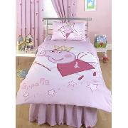 Peppa Pig Duvet Cover and Pillowcase Princess Design Kids Bedding