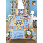 Thomas Duvet Cover and Pillowcase Ready Steady Go Design Bedding - Great Low Price