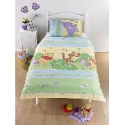 Winnie the Pooh Duvet Cover and Pillowcase 'Heffalump' Design Rotary Print Bedding