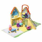 Peppa Pig Deluxe Playhouse and Playmat