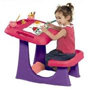 Sit 'n' Draw Creativity Desk - Pink and Purple