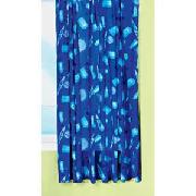 Dr Who Pair of 66 x 54In Unlined Curtains - Blue.