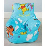 Winnie the Pooh Bean Chair Cover - Blue.