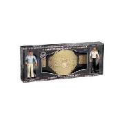 Wwe Champs Belt and 2 Figures.