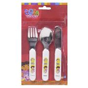 Dora the Explorer 3Pc Cutlery Set