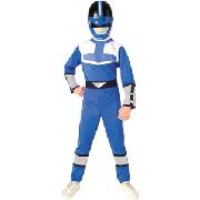 Power Rangers Time Force Blue Costume, Age 8 - 10 Years