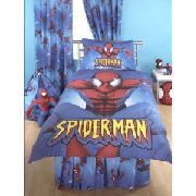 Spiderman Quilt Cover Set and 66In x 54In Curtain Set