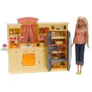 Barbie Kitchen Giftset Incl Doll