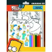 The Simpsons Colouring and Sticker Set