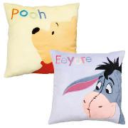 Disney Eeyore and Winnie the Pooh Cushion Twinpack