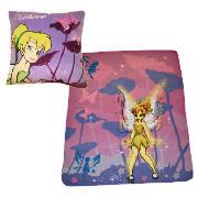 Disney Fairies Fleece Blanket and Cushion