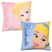Disney Sleeping Beauty and Princess Cinderella Cushion Twinpack