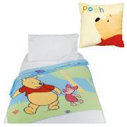 Disney Winnie the Pooh Fleece Blanket and Cushion