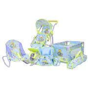 Fifi and the Flowertots 4-IN-1 Twin Stroller and Nursery Set