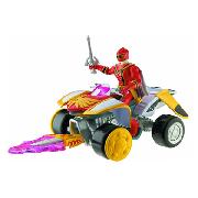Power Rangers Mystic Force - Red Mystic Tracker Atv and Figure