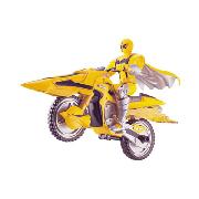 Yellow Mystic Speeder with Power Ranger Figure
